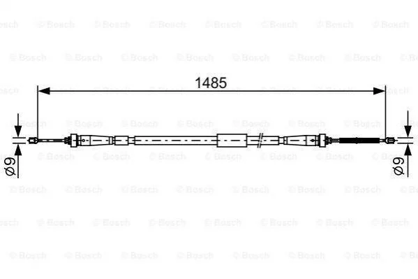 <strong>Трос ручного гальма BOSCH 1 987 482 637 (фото 1)</strong>