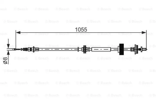 <strong>Трос ручного тормоза BOSCH 1 987 482 791 (фото 1)</strong>