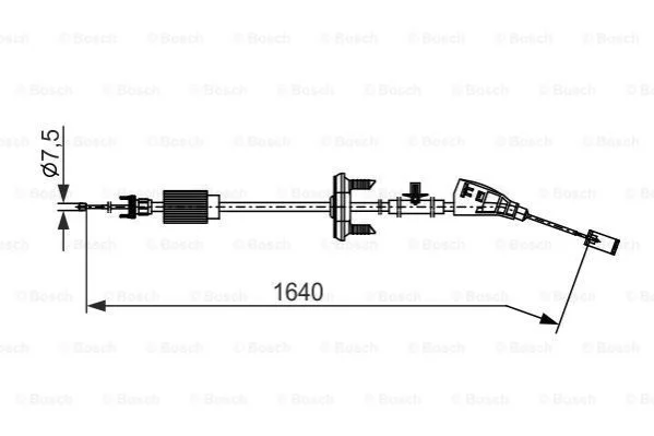 <strong>Трос ручного гальма BOSCH 1 987 482 798 (фото 1)</strong>