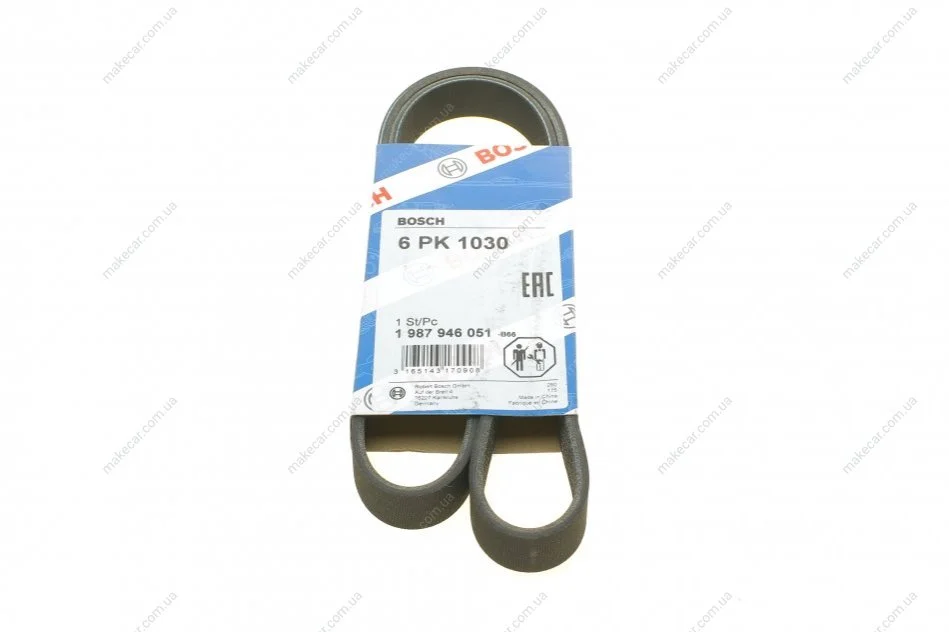 <strong>Ремінь поліклиновий 6PK1030 BOSCH 1 987 946 051 (фото 1)</strong>
