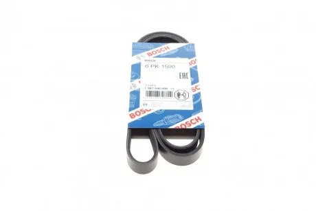 Доріжковий ремінь 6PK1590 для Seat, Audi, KIA, Alfa Romeo, Daihatsu BOSCH 1 987 946 096 фото товару