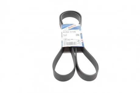 Ремінь полікліновий 8PK1715 для BOSCH 1987947058 фото товару