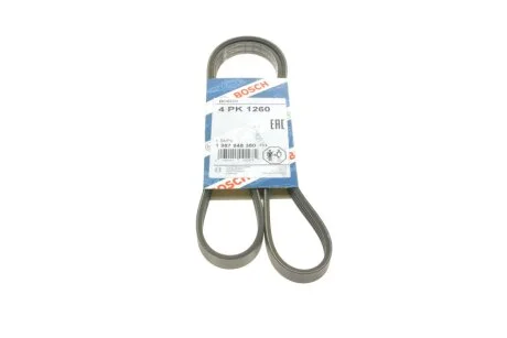 РЕМІНЬ П-КЛИНОВИЙ 4PK1260 для Audi, Volkswagen, Skoda, Toyota, Renault BOSCH 1987948380 фото товару