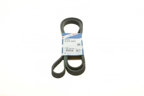 Доріжковий ремінь 6PK2257 для Mazda, SsangYong, Mercedes, Ford, Nissan BOSCH 1 987 948 495 фото товару