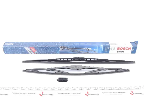 Щітка склоочисника для Peugeot, Renault, Ford, Citroen, Audi BOSCH 3 397 001 801 фото товару