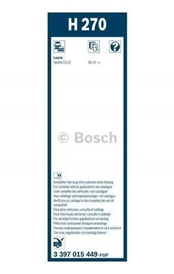 <strong>Щітка склоочисника BOSCH 3 397 015 449 (фото 1)</strong>