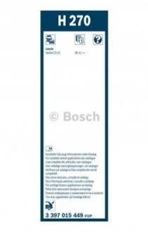 Щітка склоочисника для BOSCH 3 397 015 449 фото товару