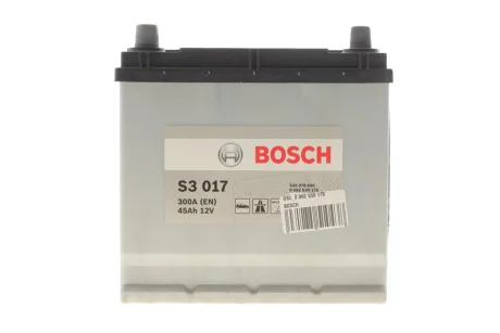 Акумулятор Bosch 12В/45Аг/300А/10,78кг для Hyundai, Vauxhall, Audi BOSCH DSC0092S30170 фото товару