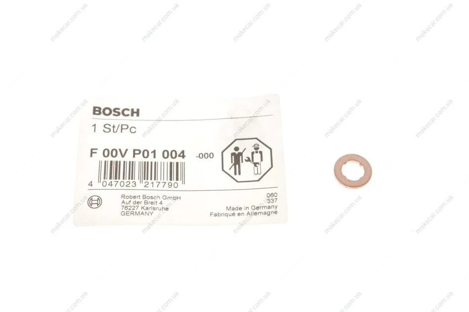 <strong>Ущільнювальне кільце форсунки Audi, Kia, Porsche BOSCH F 00V P01 004 (фото 1)</strong>