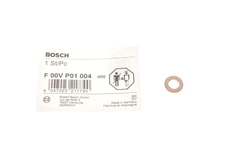 Ущільнювальне кільце форсунки Audi, Kia, Porsche для Hyundai BOSCH F 00V P01 004 фото товару