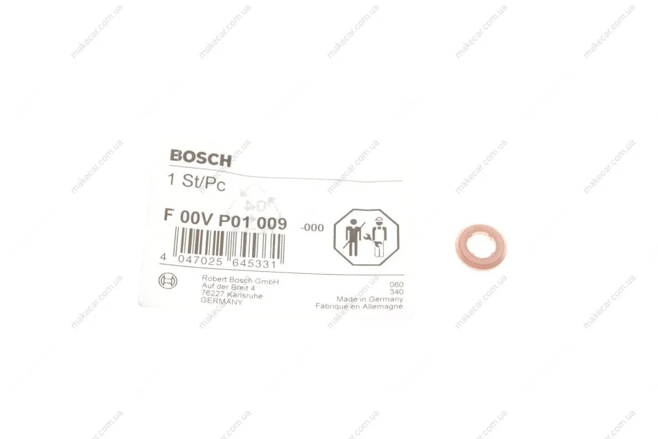 <strong>Ущільнювальне кільце BOSCH F 00V P01 009 (фото 1)</strong>