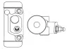 <strong>KIA Рабочий тормозной цилиндр SPORTAGE K00 94- BOSCH F026002350 (фото 2)</strong>