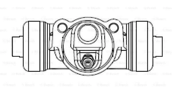 <strong>Гальмівний циліндр робочий BOSCH F026002386 (фото 1)</strong>