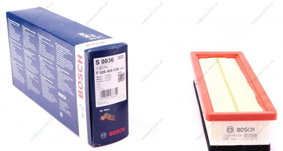 <strong>Повітряний фільтр BOSCH F 026 400 036 (фото 1)</strong>