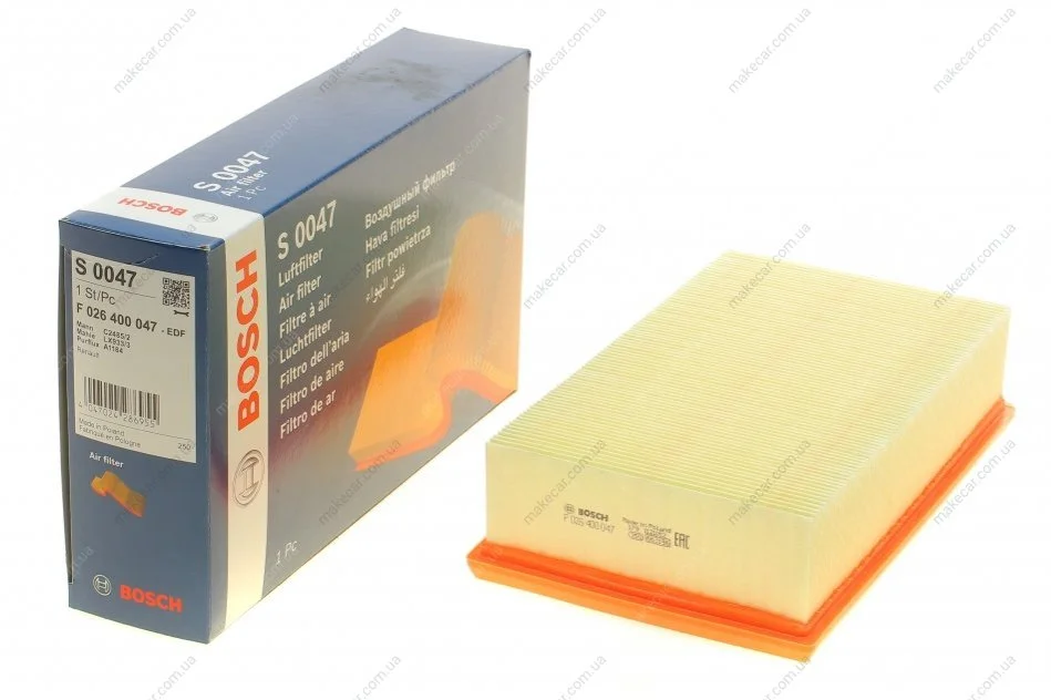 <strong>Фільтр повітряний BOSCH F026400047 (фото 1)</strong>