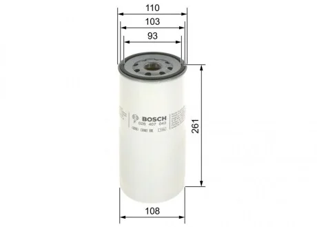 Масляний фільтр для BOSCH F026407043 фото товару