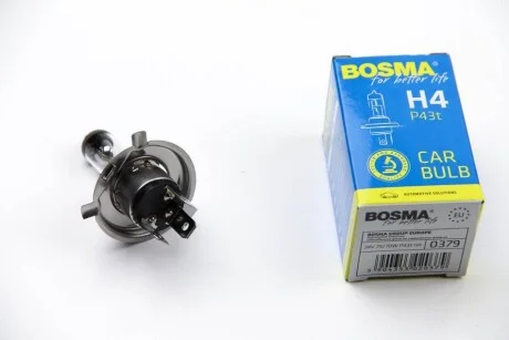 Автолампа H4 24V 75/70W P43T для Bosma 0379 фото товару