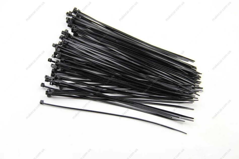 <strong>Хомут пластиковий BLACK 2,5 X 200 (100 шт) Bosma 3301 (фото 1)</strong>