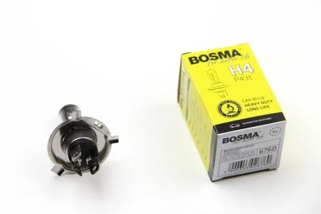 Автолампа H4 24V 75/70W P43T LONGLIFE HEAVY DUTY для Bosma 6760 фото товару