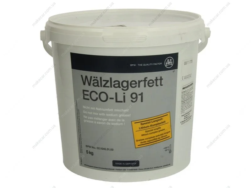 <strong>Мастило маточини ECO-LI 91, 5 кг (вир-во) BPW 02.1040.31.00 (фото 1)</strong>