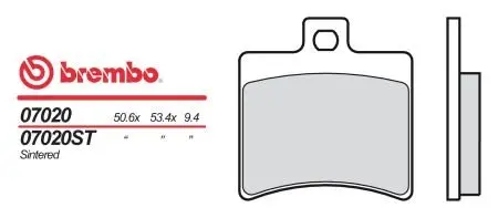 <strong>Склад синтетика - для максі скутерів BREMBO 07020XS (фото 1)</strong>