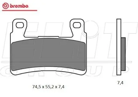 <strong>Склад передня синтетика - дорожнє використання BREMBO 07KA29SA (фото 1)</strong>