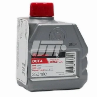 Гальмівна рідина (DOT 4), 0.25л для BREMBO LA4002 фото товару