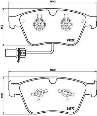 <strong>Гальмівні колодки дискові BREMBO P05003 (фото 1)</strong>