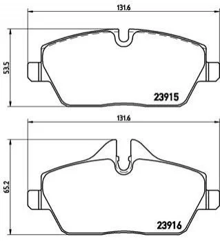 <strong>Гальмівні колодки дискові BREMBO P06034 (фото 1)</strong>