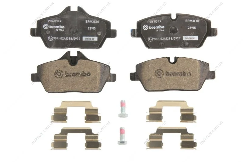 <strong>Гальмівні колодки дискові BREMBO P06 034X (фото 1)</strong>
