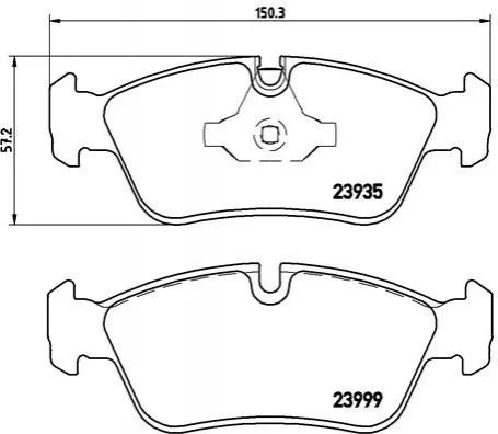 <strong>Колодки гальмівні дискові BREMBO P06035 (фото 1)</strong>