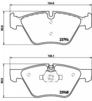 Гальмівні колодки дискові для BREMBO P06036 фото товару