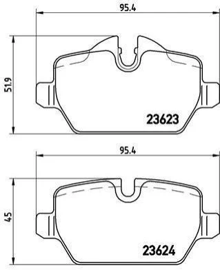 <strong>Гальмівні колодки дискові BREMBO P06037 (фото 1)</strong>