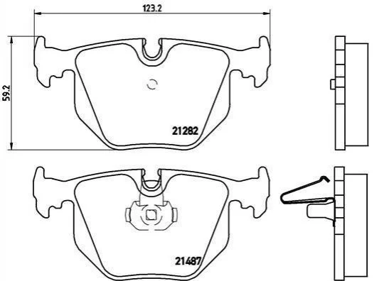 <strong>Гальмівні колодки дискові BREMBO P06044 (фото 1)</strong>