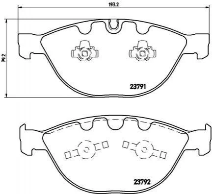 <strong>Гальмівні колодки дискові BREMBO P06047 (фото 1)</strong>