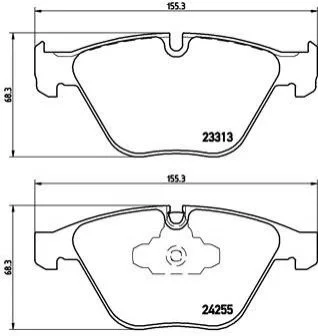 <strong>Гальмівні колодки дискові BREMBO P06055 (фото 1)</strong>