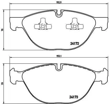 <strong>Гальмівні колодки дискові BREMBO P06058 (фото 1)</strong>