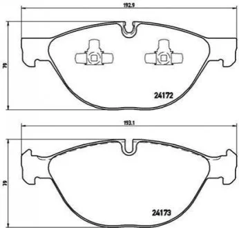 Гальмівні колодки дискові для Land Rover, Peugeot, Volvo, BMW, Audi BREMBO P06058 фото товару