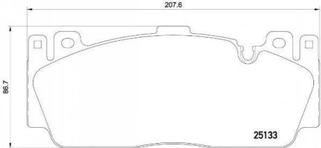 Тормозные колодки дисковые для BMW BREMBO P06 079 фото товара