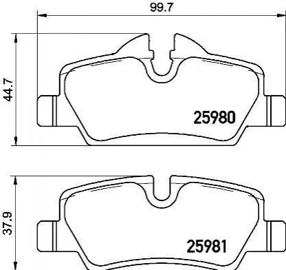 <strong>Гальмівні колодки дискові BREMBO P06090 (фото 1)</strong>