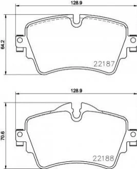 Гальмівні колодки дискові для BREMBO P06 092 фото товару