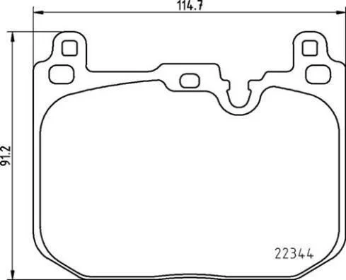 <strong>Гальмівні колодки, дискові BREMBO P06097 (фото 1)</strong>
