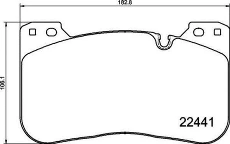 Гальмівні колодки, дискові для BMW BREMBO P06100 фото товара