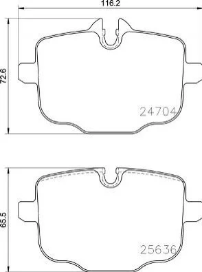 <strong>Гальмівні колодки дискові BREMBO P06101 (фото 1)</strong>