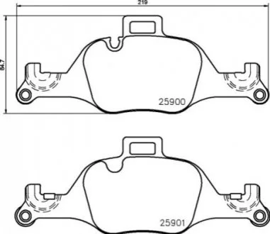 Гальмівні колодки дискові для BREMBO P06 107 фото товару