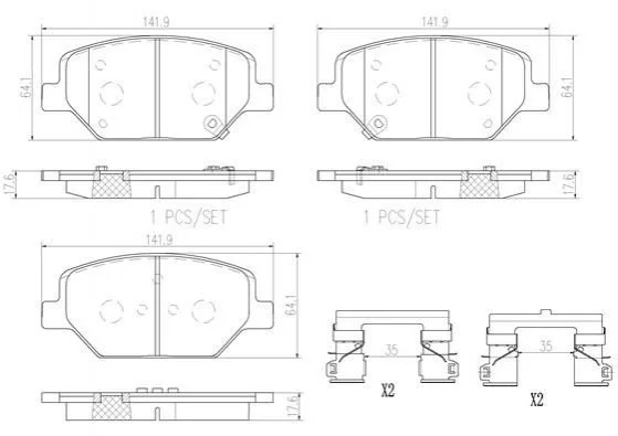 <strong>Гальмівні колодки дискові BREMBO P07 007 (фото 1)</strong>