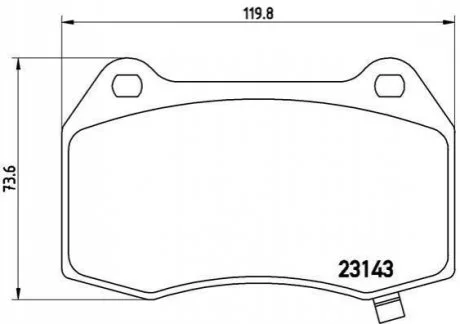 Гальмівні колодки дискові для Chrysler, Jeep, Chevrolet BREMBO P09 003 фото товару