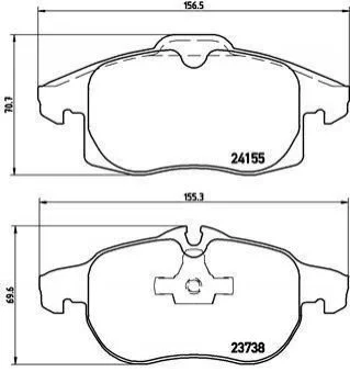 <strong>Тормозные колодки дисковые BREMBO P10011 (фото 1)</strong>