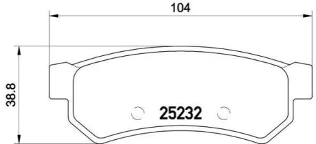 Гальмівні колодки дискові для BREMBO P10 053 фото товару