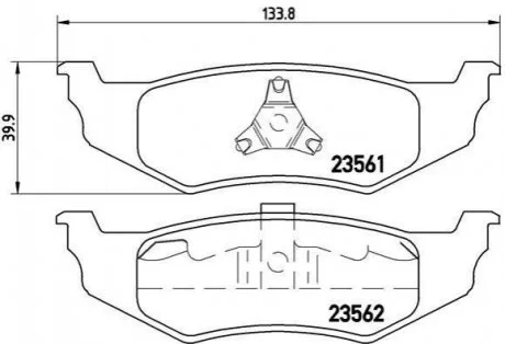 Гальмівні колодки дискові для BREMBO P11 010 фото товару